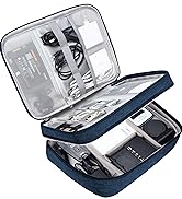 3 layer electronics organizer navy blue