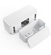 Cable Management Box - Hide Power Strip for TVs and Computers, Electrically Safe Cord Organizer B...