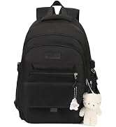 PRLINJSK Girls Backpack for College High Middle School, Cute Teen Bookbag | Aesthetic Backpacks f...