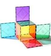 8 Piece Large Square Shape Magnetic Tiles Kids Toys, Magnetic Building Blocks STEM Magnet Buildin...