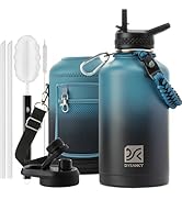 DYSANKY Insulated Water Bottle 64oz- Multiple Insulation Vacuum Sealed Thermos- Portable Sports H...