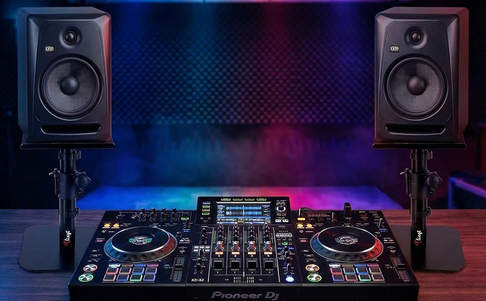 DJ desk speaker stand
