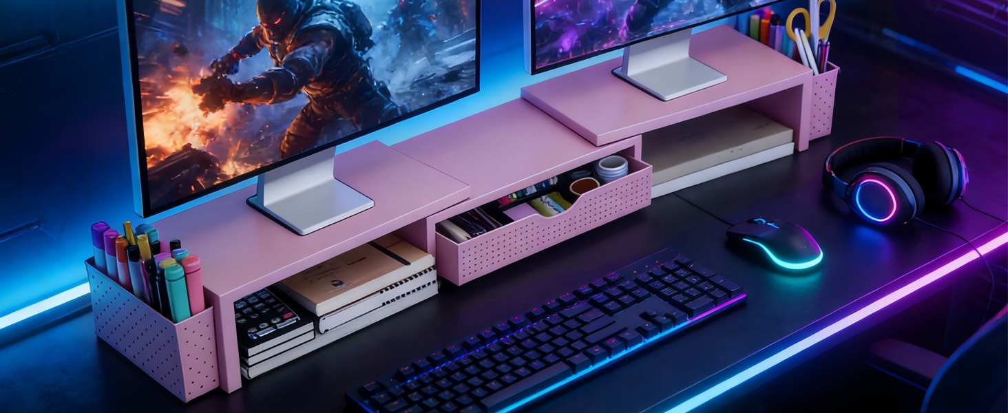 dual monitor stand
