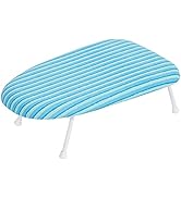 STORAGE MANIAC Tabletop Ironing Board with Folding Legs, Extra Wide Countertop Ironing Board with...