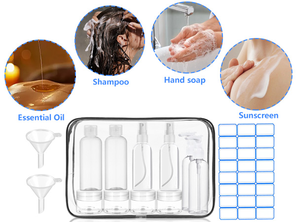 travel bottles for toiletries