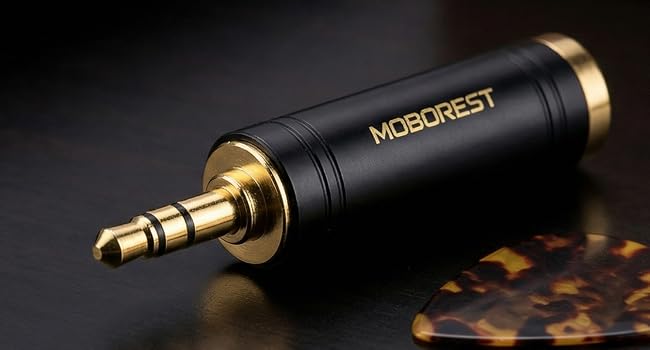 3.5mm to 1/4 Adapter, Pure Copper 1/8 Inch to 1/4 Inch (6.35mm) Stereo Adapter