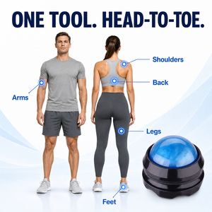 Compact massage roller for common upper- and lower-body areas