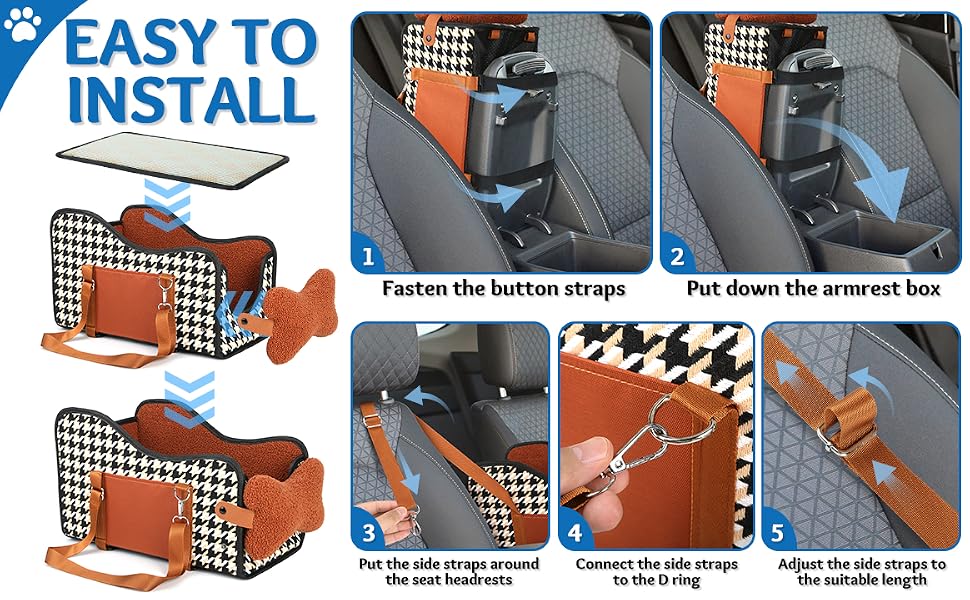 dog console car seats for small dogs