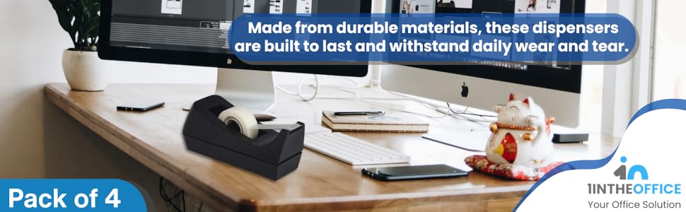 tape dispenser, desktop tape dispenser, non skid desktop tape dispenser