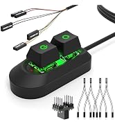 VORZOKISPL Remote External PC Power Button Switch with 78.74 inches Cable, Desktop Switch Splitte...