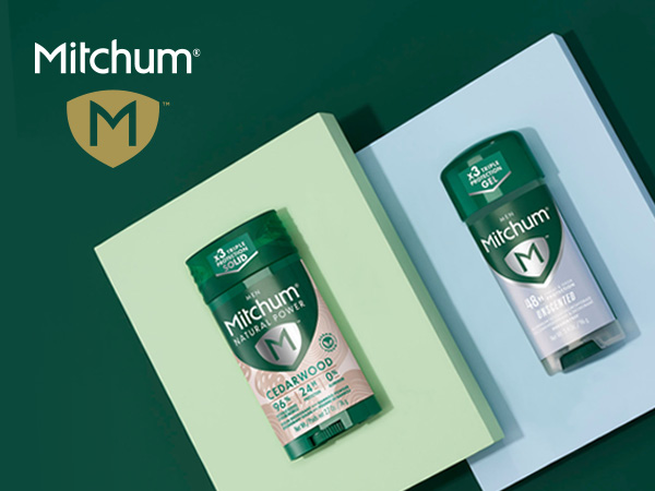 Mitchum Men's Deodorant in Cedarwood and Unscented