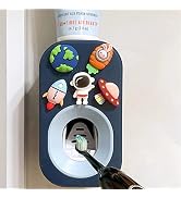 Automatic Toothpaste Dispenser Wall Mounted for Bathroom,Toothpaste Squeezer for Kids & Family Sh...