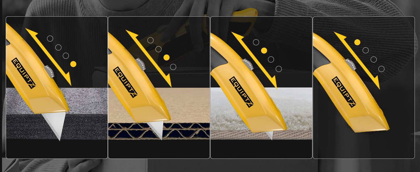 Razor Blade Retractable, 3 depths control