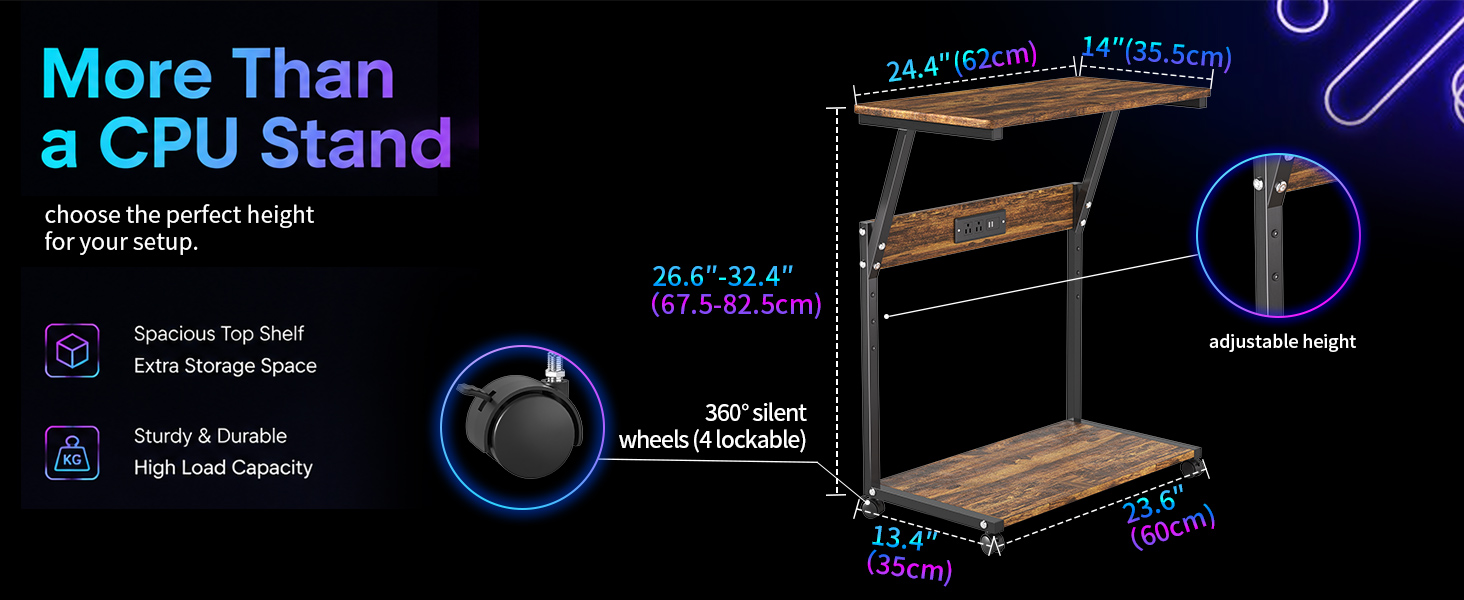 computer stand for floor