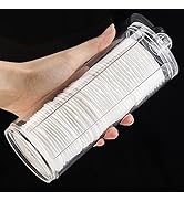 Tecbeauty Cotton Pad Holder Makeup Pads Cotton Swab Dispenser for Bathroom Storage,Clear, Acrylic...