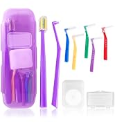 9-in-1 Orthodontic Oral Care Kit with Case – Toothbrush, End Tuft Toothbrush, 5 Interdental Brush...