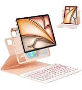 OPAKIT Magnetic Keyboard Case for iPad Pro 12.9-inch (6th, 5th, 4th, 3rd Generation) - 360 Rotata...