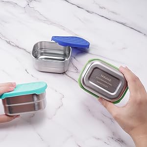 snack cups for toddlers small containers with lids portion control container metal lunch box kids