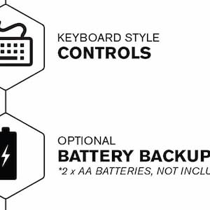 keyboard controls battery back up