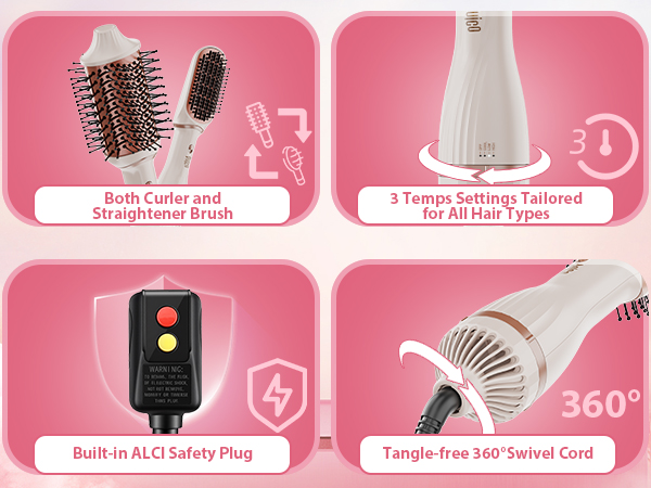 Hair dryer brush