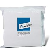 AAWipes Cleanroom Wipes Nonwoven Wipes Cellulose/Polyester Blend (Grade A, 68 Gram) 9" x 9" (Bag ...