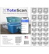 ToteScan Intelligent QR Labels for Organization/Moving/Storage (45 Unique Labels, 2.5