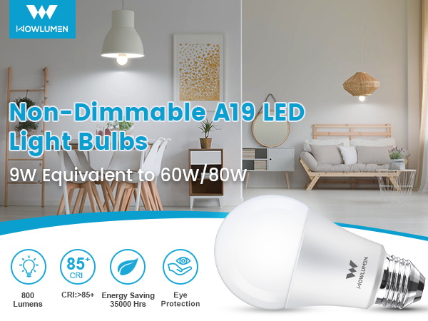 WOWLUMEN A19 LED BULBS