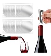 Simpldell 30Pcs Individually Wrapped Wine Pourer Discs, 3 Inch Disposable Silver Pour Spouts for ...