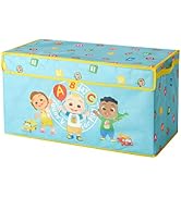 Idea Nuova Cocomelon Collapsible Children’s Toy Storage Trunk, Durable with Lid
