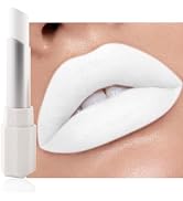 HHLTOH White Cream Matte Lipstick Stick for Women - Smooth Crayon Lips & Face Paint Stick, Natura...