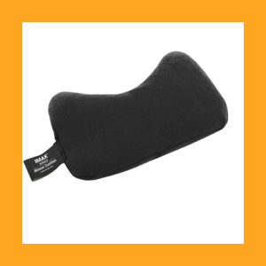 Black sleeping mask shown from multiple angles against white background, featuring contoured eye cups and adjustable head strap for comfort during sleep.