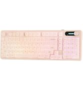MechLands M98 Silent Office Keyboard with Number Pad, 3 Modes Wireless | Creamy Membrane Keyboard...