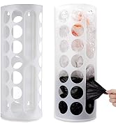 Lunies Plastic Bag Holder, Wall Mount Grocery Bag Dispenser, Trash Bag Storage Organizer, Large C...