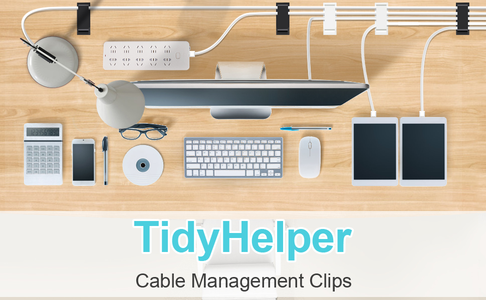 Under Desk Cable Management Clips