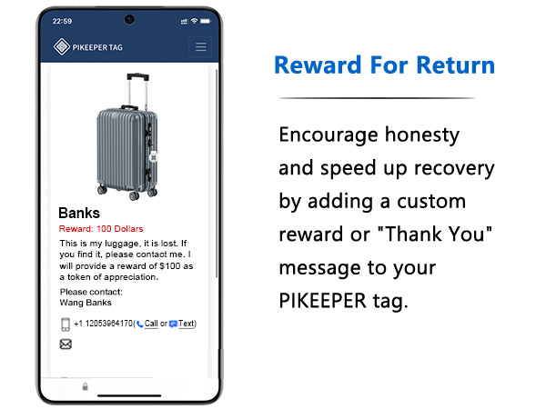Reward for return