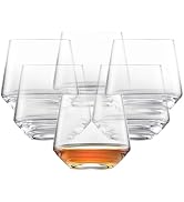 ZWIESEL GLAS Pure Whiskey Glass (Set of 6), Tumblers for Whiskey, Dishwasher-Safe Tritan Crystal ...