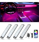 Honalia Car Lights Interior, LED Lights for Car Interior with APP Control, RGB Lights for Car wit...