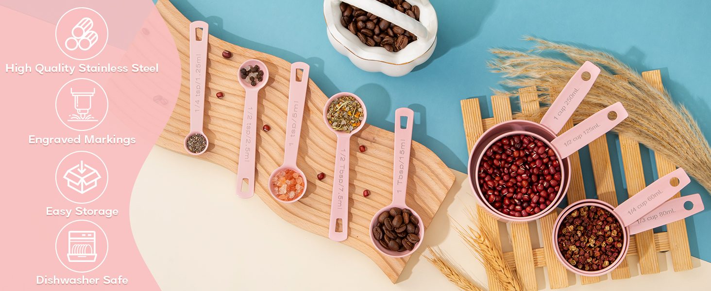 stainless steel measuring cups