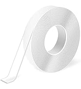 Art3d Double-Sided Tape (10FT) Mounting Tape, Multipurpose Removable Adhesive Foam Tape, Transpar...