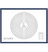 Pastry Dough Mat Silicone Baking Mats for Rolling Out Dough,Kneading Sheet,Silicone Sheet for Kit...