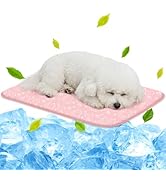 NWK Pack of 4 Pet Cooling Mat -Q-Max>0.345 Ice Silk Cooling Mat for Dogs & Cats Portable & Washab...