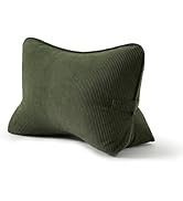 Ailuteie Corduroy Ergonomic Lumbar Support Pillow for Sitting Support, Triangle Back Cushion for ...