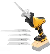 Cordless Reciprocating Saw Compatible with Dewalt 20V Battery(NO Battery) Cordless Sawzall with B...