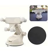 Pniwuno Car Phone Holder, Ultra-Durable Metal Cellphone Holder, 360° Rotation Cell Phone Car Moun...