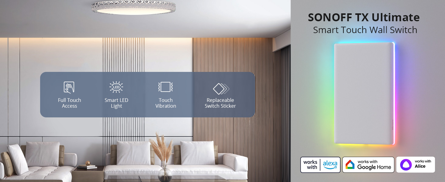 SONOFF T5 Smart Touch Wall Switch