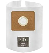 ALYYDBG 5 Pack Micro Shop VAC Bags 2-2.5 Gallon, Type B 90668 9066800 9066833, All Around EZ QAM7...