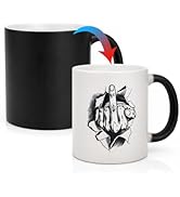 DS. DISTINCTIVE STYLE Color Changing Coffee Mug Middle Finger Funny Heat Changing Mugs for Adults...