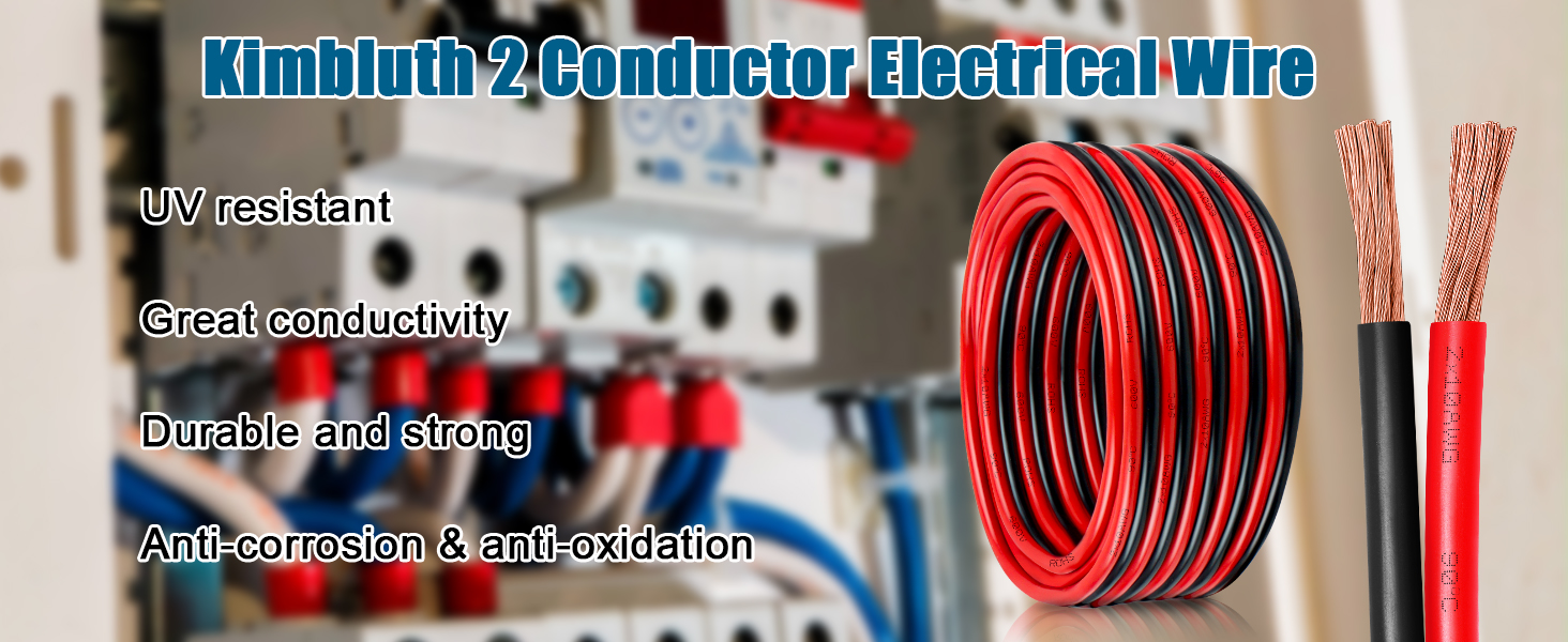 2 conductor wire pure copper