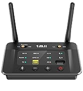 1Mii B03S Bluetooth 5.3 Transmitter Receiver for TV Home Stereo, Wireless Audio Adapter with Audi...