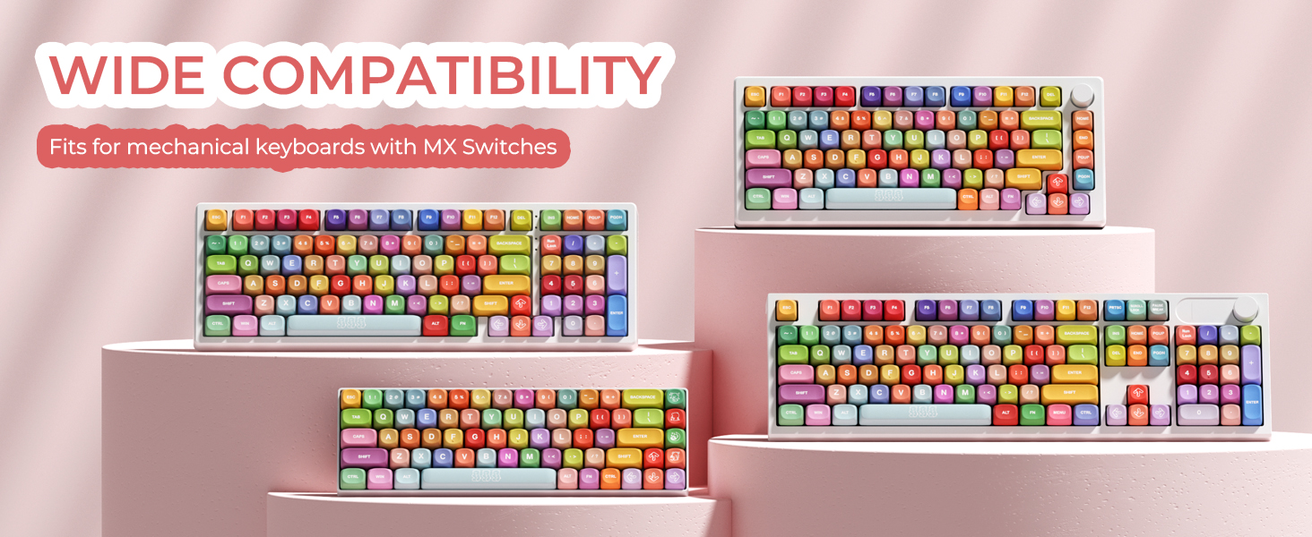 colorful keycaps